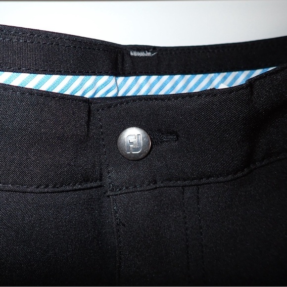 FJ FootJoy Men's Athletic Fit Performance Stretch Gold Pants Black Size 36/32 - Picture 8 of 8